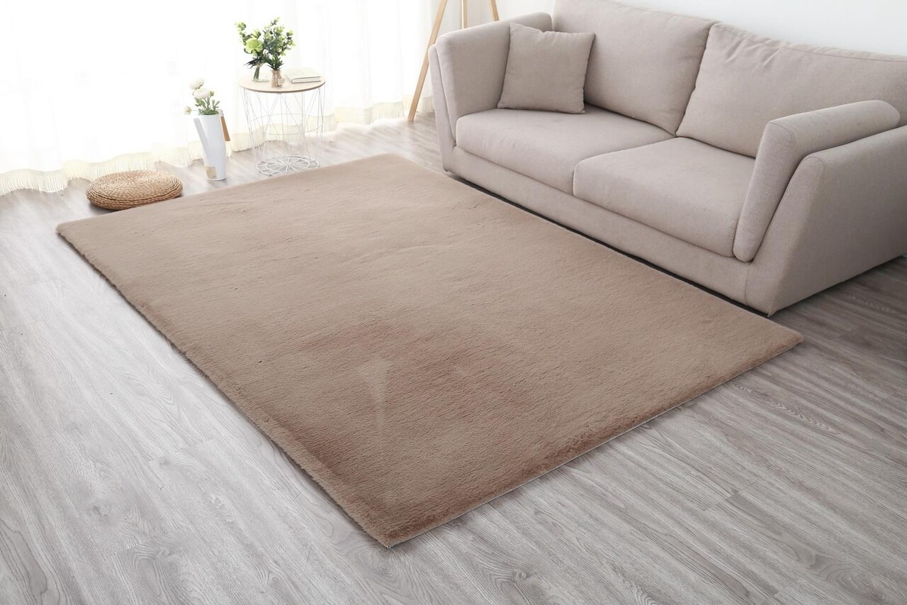 Covor Shaggy soft, Heinner, 200x300 cm, poliester/bumbac, maro - imagine 4